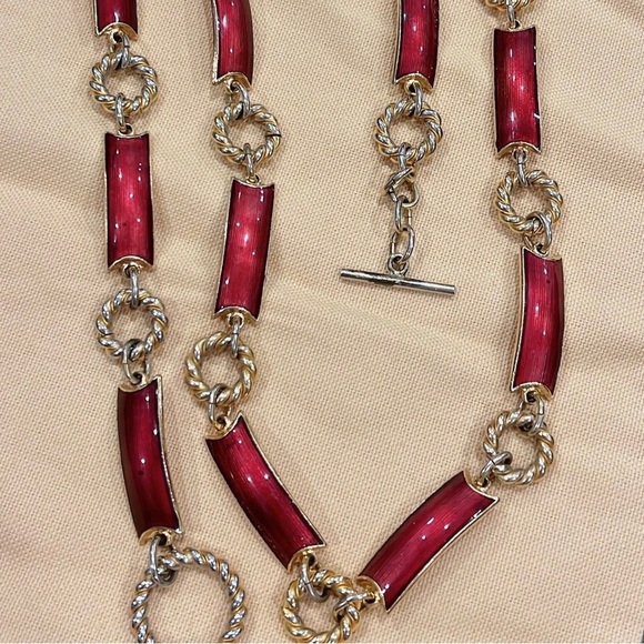 Gucci Vintage Enamel Chain Belt - Picture 1 of 5